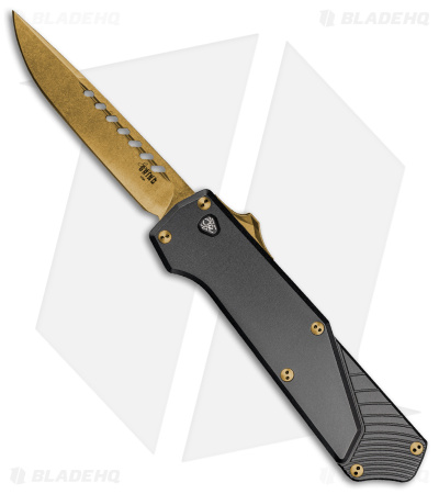 Southern Grind Arachnid OTF Knife Black Alum(3.25" Bronze PVD)*DISC*