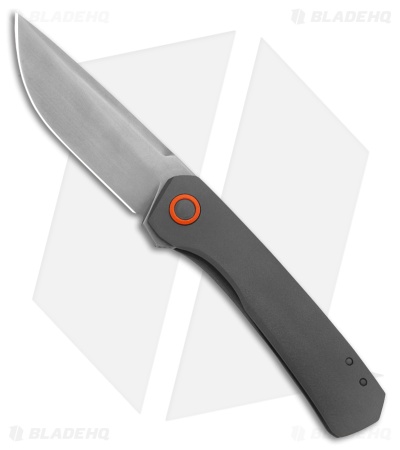 TuffKnives Custom Mini Prospect Frame Lock Knife Ti (3" Darkwash)