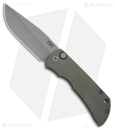 McNees Knives PM MAC2 3.5 AutoMac Knife Green/Bronze Ti (3.5