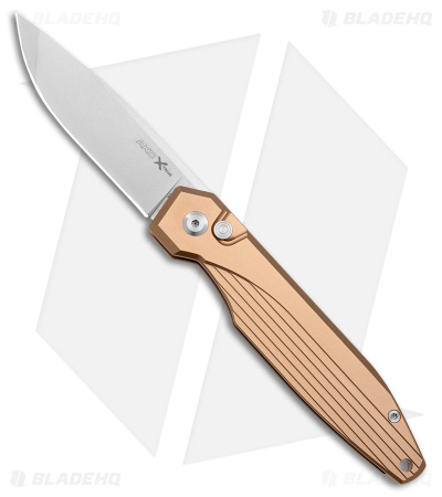 AKC X-treme Dandy Tan Aluminum Automatic Knife (3.1