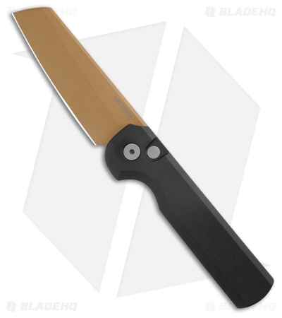 Arcform Slimfoot Automatic Knife Black Aluminum (3.13" Copper)