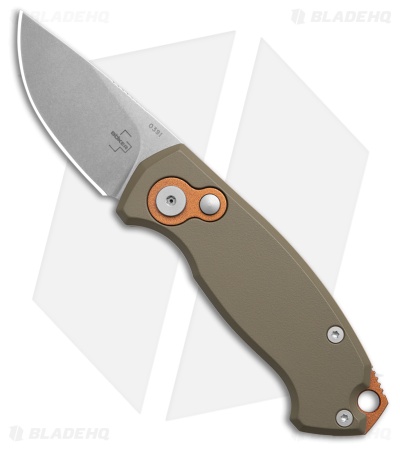 Boker Vox Kompakt CA Legal Automatic Knife OD Green Aluminum (1.9" SW D2) *DISC*