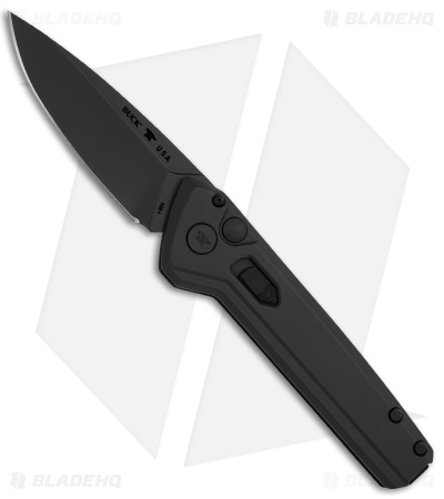 Buck 838 Deploy Blackout Automatic Knife Black Alum (3.25" Black) 0838BKS
