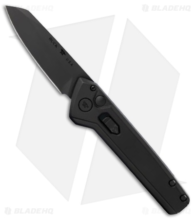 Buck Knives 838 Deploy Wharncliffe Automatic Knife Black Aluminum (3.1" Black)