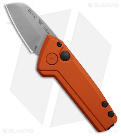 Buck Knives 839 Mini Deploy Auto Knife Orange Aluminum Satin