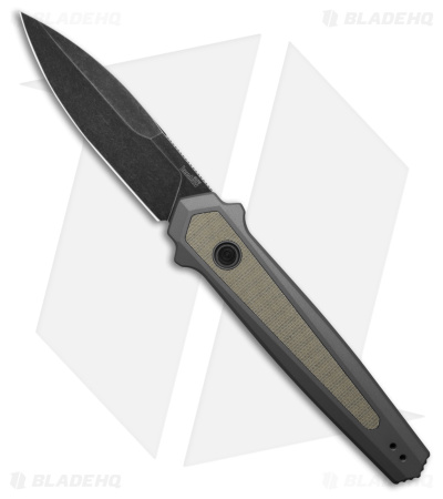 Kershaw Launch 15 MagnaCut Automatic Knife Gray Aluminum (3.5" Black SW) 7950GRY