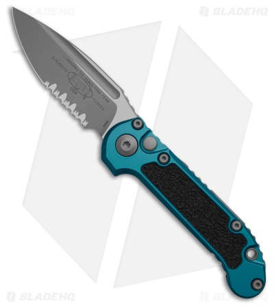 Microtech LUDT Gen III S/E Automatic Knife Blue Aluminum (3.5" Apoc Serr)
