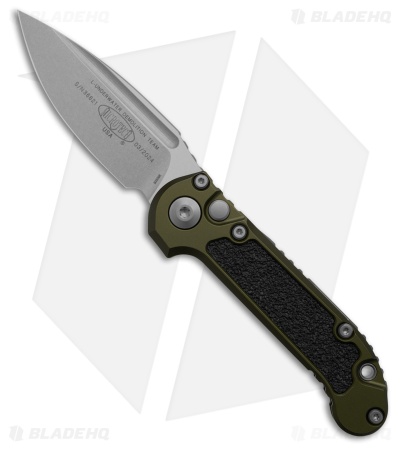 Microtech LUDT Gen III S/E Automatic Knife OD Green/3M (3.5" Stonewash)