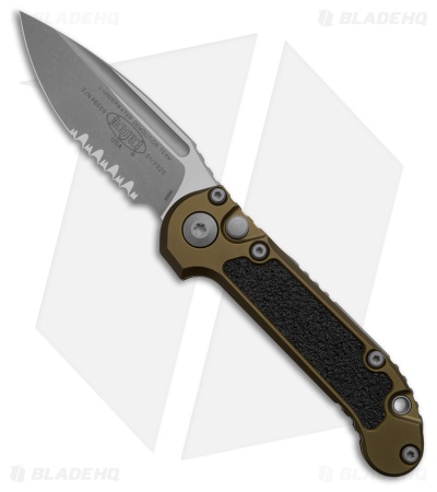 Microtech LUDT Gen III S/E Automatic Knife OD Green Aluminum (3.5" Apoc Serr)