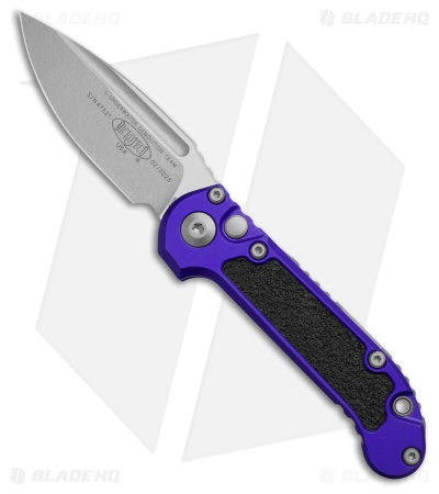 Microtech LUDT Gen III S/E Automatic Knife Purple Aluminum (3.5" Stonewash)