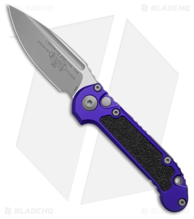 Microtech LUDT Gen III S/E Automatic Knife Purple Aluminum (3.5" Apocalyptic)