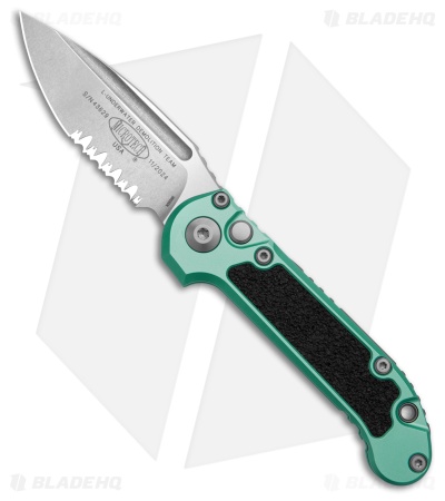 Microtech LUDT Gen III S/E Automatic Knife Turquoise (3.5" SW Serr) 1135-11TQ