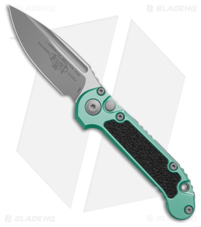 Microtech LUDT Gen III S/E Automatic Knife Turquoise Aluminum (3.5" Apocalyptic)