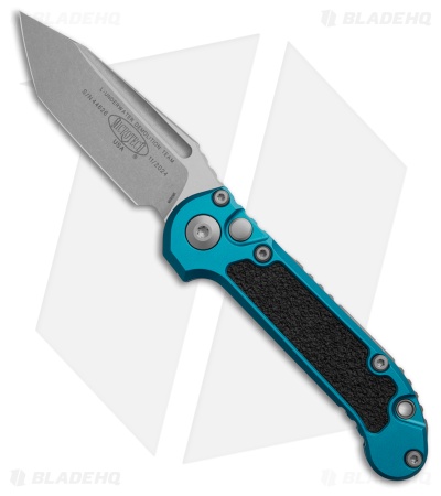 Microtech LUDT Gen III T/E Automatic Knife Blue Aluminum (3.5" SW)