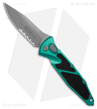 Microtech Socom Elite S/E Automatic Knife Turquoise (4" Apoc Serr) 160A-11APTQ