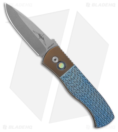 Emerson Pro-Tech Custom CQC-7 Knife Jigged Ti Blue/Bronze (3.2