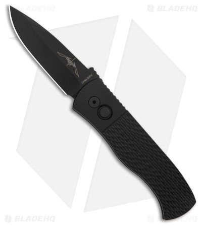 Pro-Tech Emerson CQC-7 Automatic Knife Black Textured Aluminum (3.25" DLC)