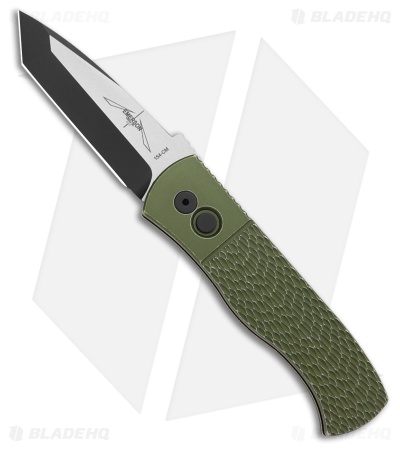 Pro-Tech Emerson CQC-7 Automatic Knife Green Battle Worn (3.25" Two-Tone)