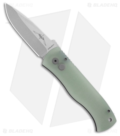 Pro-Tech Exclusive Emerson CQC-7 Auto Knife Black Aluminum/Jade G-10 (3.25" SW)