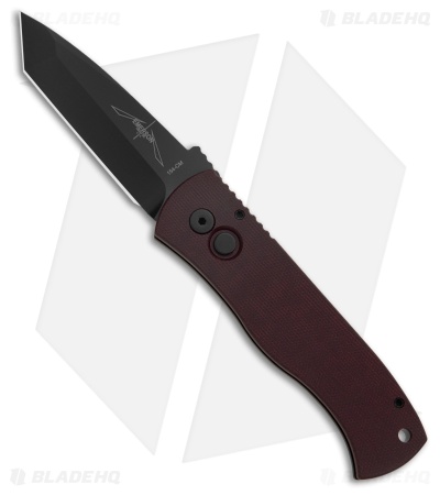 Pro-Tech Exclusive Emerson CQC-7 Tanto Auto Knife Burgundy Micarta (3.25