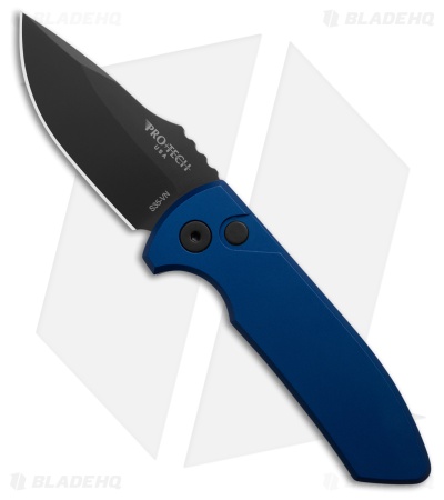 Pro-Tech Les George SBR Automatic Knife Blue Aluminum (2.6" Black)