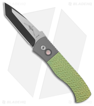 Pro-Tech Emerson CQC-7 Automatic Knife Gray/Green Textured Ti (3.25" Two-Tone)