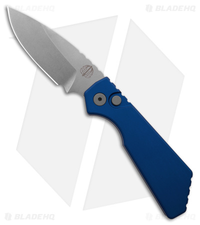 Strider + Pro-Tech PT Magnacut Automatic Knife Blue (3" Stonewash)