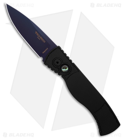 Pro-Tech TR-2 Tactical Response 2 Automatic Knife Black (3" Sapphire Blue)