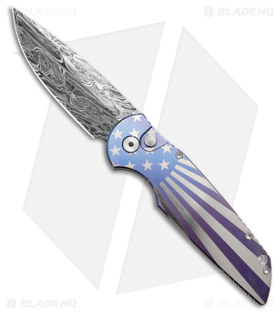Pro-Tech Custom TR-3 Automatic Knife Patriotic Ti (3.4