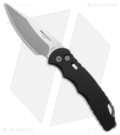 Pro-Tech Tactical Response 4 Automatic Knife Black Aluminum (4" Satin/SW)