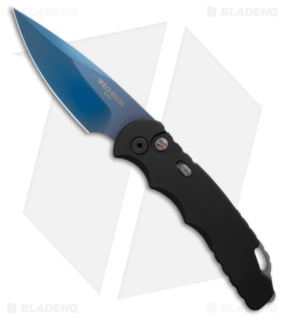 Pro-Tech TR-5 Automatic Knife Black Smooth Aluminum (3.25" Sapphire)