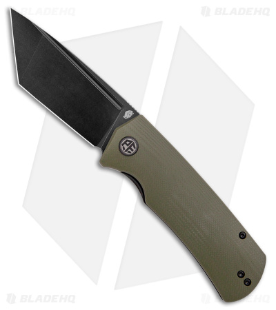Petrified Fish Beluga Liner Lock Knife Green G-10 (3.6" Black K110) PFP01
