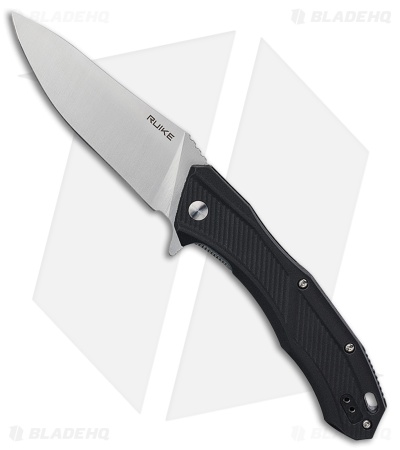 RUIKE D198 Liner Lock Knife Black Polymer (3.86