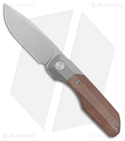 Vero Engineering Mini Synapse Frame Lock Knife Natural Micarta (3" Hand Satin)