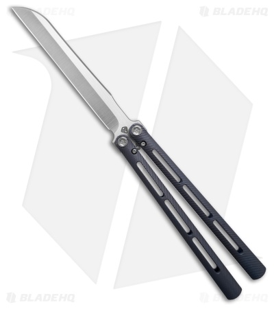 Medford Viceroy Sheepsfoot Butterfly Knife Blue Titanium (4.75" Satin S45VN)