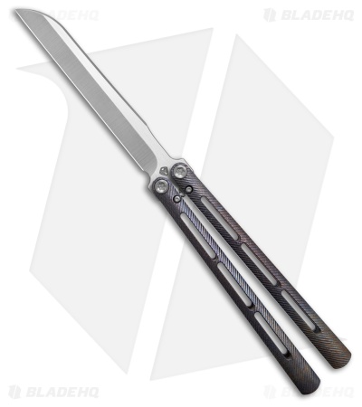 Medford Viceroy Sheepsfoot Butterfly Knife Flamed Titanium (4.75" Satin S45VN)