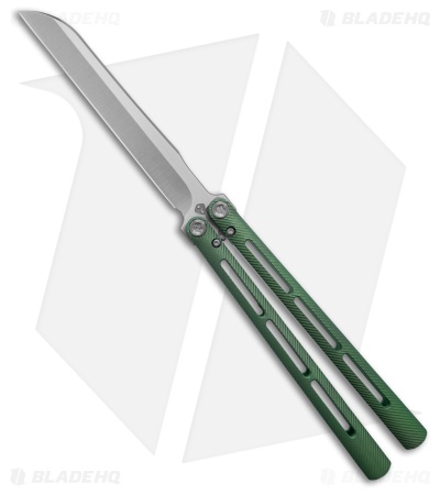Medford Viceroy Sheepsfoot Butterfly Knife Green Titanium (4.75" Satin S45VN)