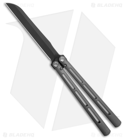 Medford Viceroy Sheepsfoot Butterfly Knife Tumbled Gray Titanium (4.75" DLC )