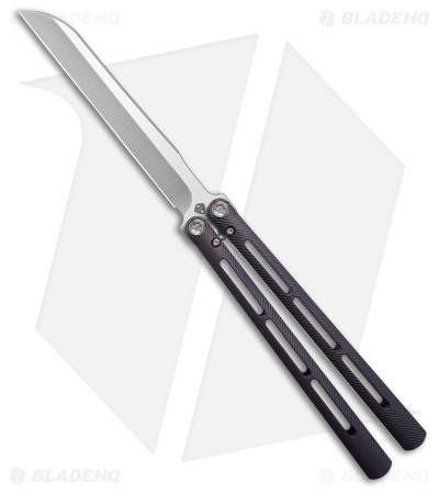 Medford Viceroy Sheepsfoot Butterfly Knife Violet Titanium (4.75" Satin S45VN)