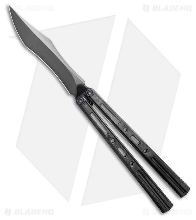Poikilo Blade PM3 Butterfly Knife Black Crystalized Ti (4.5