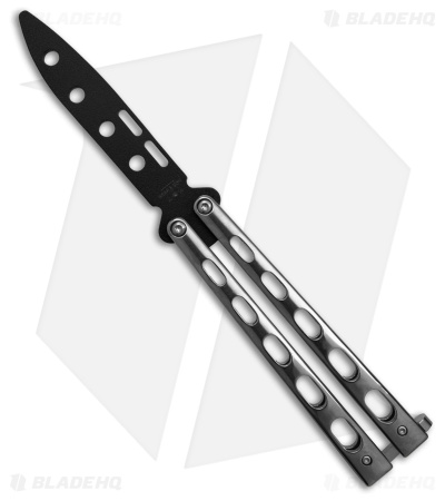 Bear and Son Butterfly Knife Trainer Stainless Steel (4" Black)