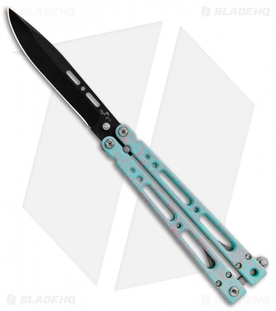 Bear Ops Bear Song VIII Butterfly Knife Gray Clip Point (4.5" Satin)