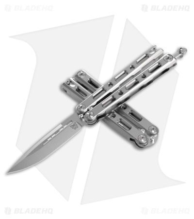 Benchmade 82 Laro Bali-Song MagnaCut Butterfly Knife Gray Titanium (3.6