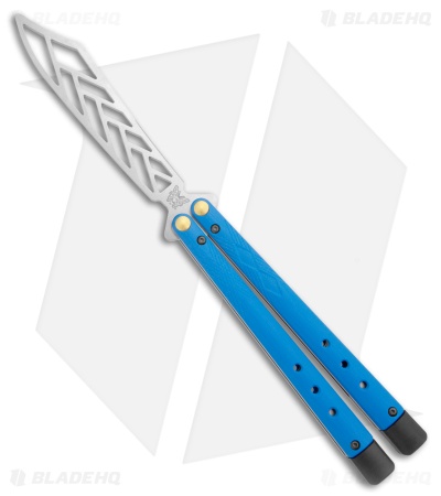 Benchmade Necron Bali-Song Butterfly Knife Trainer Blue G-10 (4.6" SW) 99T