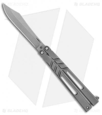 BRS Channel Alpha Beast Balisong Butterfly Knife Titanium (4.5