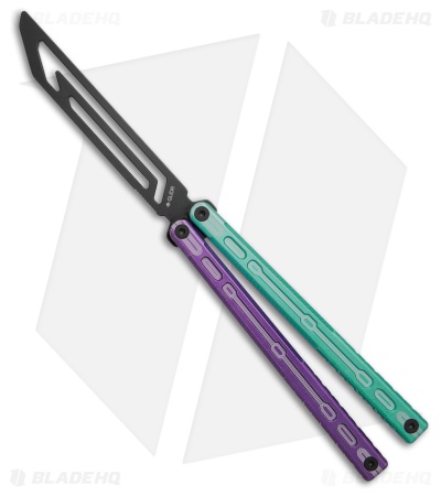 Glidr Moab Butterfly Knife Blurple 7075 Aluminum (Stonewash Trainer)