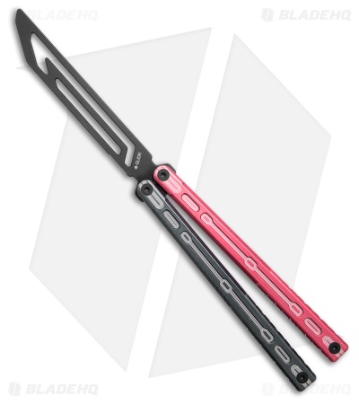 Glidr Moab Butterfly Knife Dark Rose 7075 Aluminum (Stonewash Trainer)