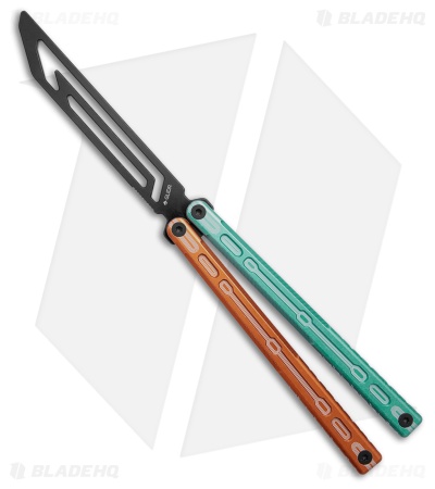 Glidr Moab Butterfly Knife Fire & Ice 7075 Aluminum (Stonewash Trainer)