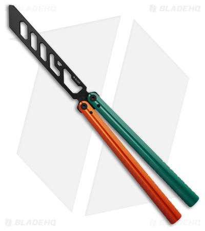 Glidr Pacific Butterfly Knife Fire & Ice Aluminum (4.6" Black Trainer)