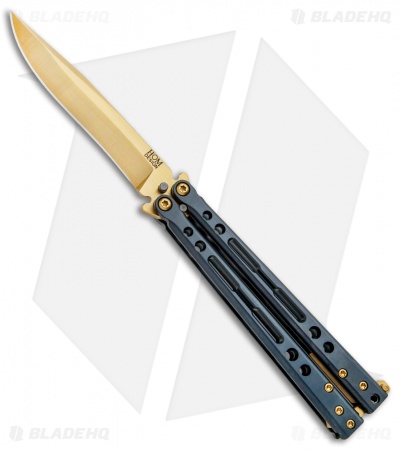 Hom Design Specter Elite Titanium Balisong Butterfly Knife (4.4